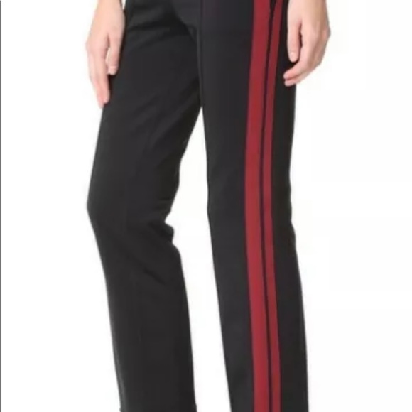 Helmut Lang Technical Track Black Pants Trousers Side Red Stripe Large $445 EUC - Picture 12 of 15